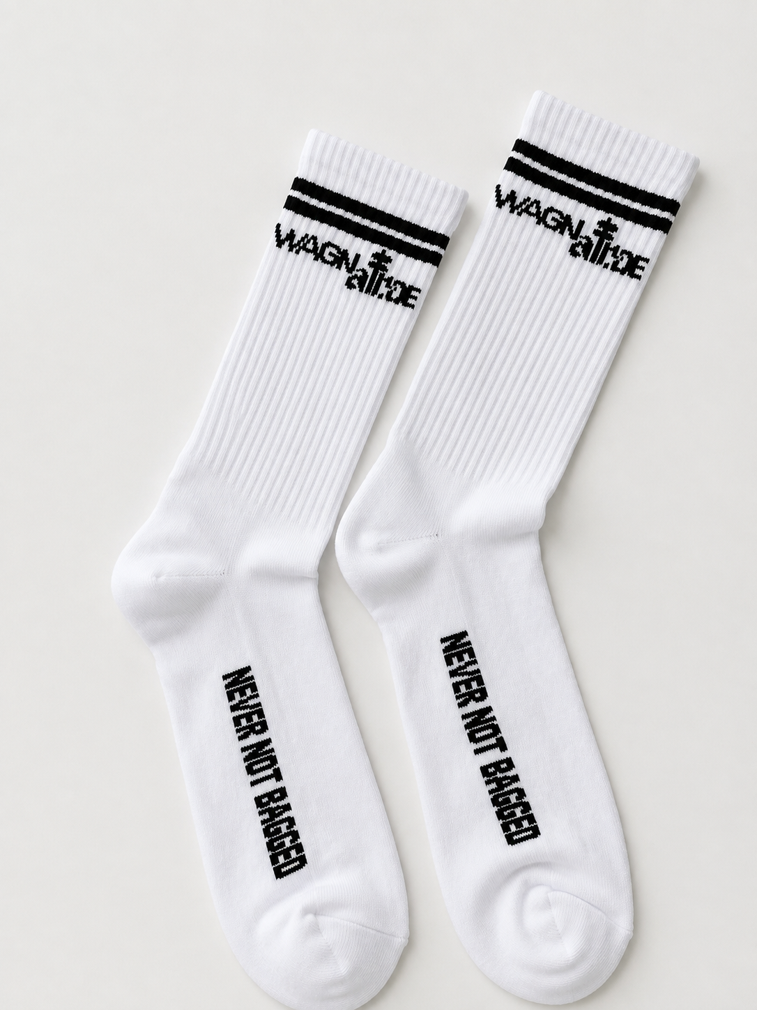 WagnAir Sportsocken weiß never not bagged